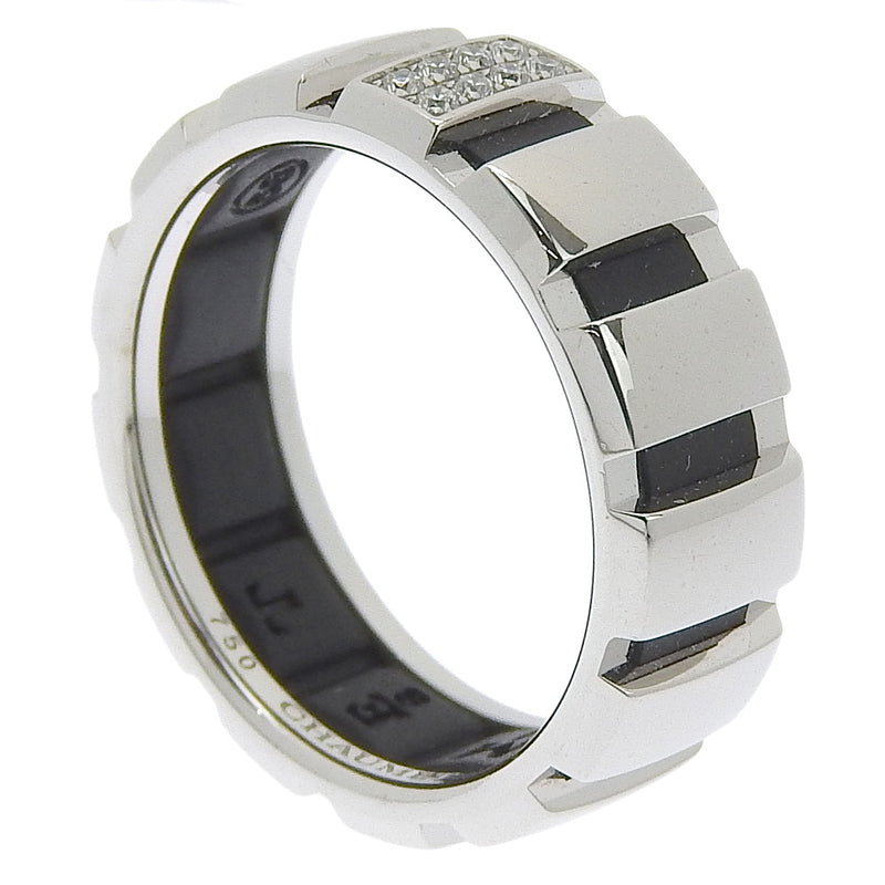 [CHAUMET] Shome 
 Class One No. 17 Ring
 18KWhite Gold x Diamond x Rubber Approximately 8.5g Class ONE Unisex A Rank