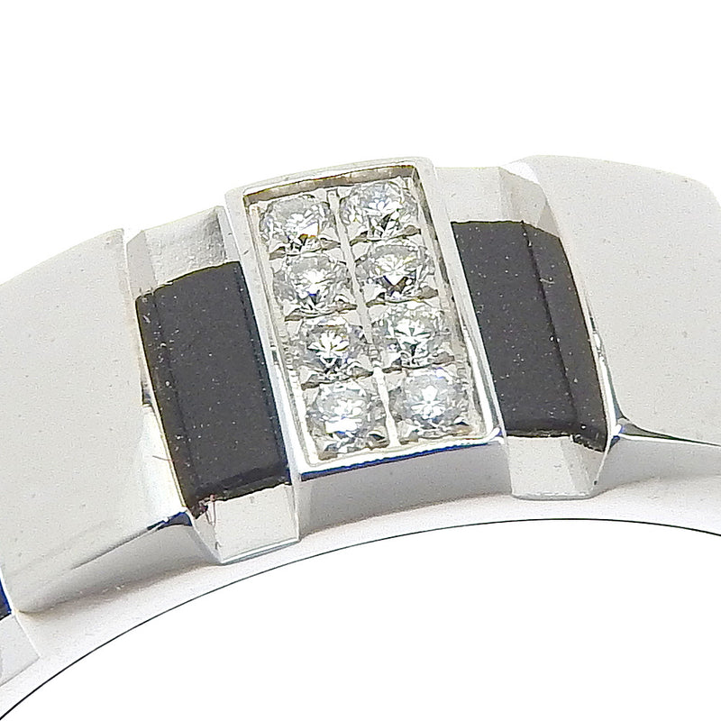 [CHAUMET] Shome 
 Class One No. 17 Ring
 18KWhite Gold x Diamond x Rubber Approximately 8.5g Class ONE Unisex A Rank