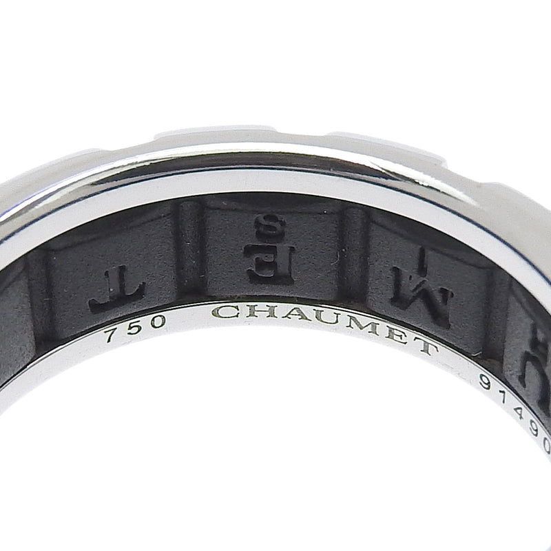 [CHAUMET] Shome 
 Class One No. 17 Ring
 18KWhite Gold x Diamond x Rubber Approximately 8.5g Class ONE Unisex A Rank