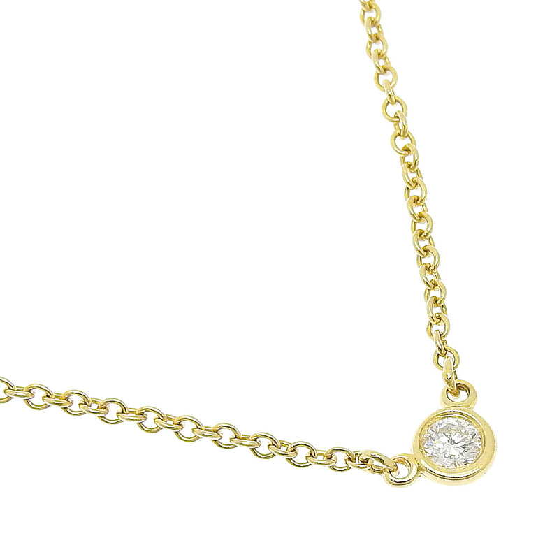 [Tiffany & co.] Tiffany 
 Collier de la cour 
 Elsa Peletti K18 Yellow Gold X Diamond environ 1,9 g par la cour les dames A +