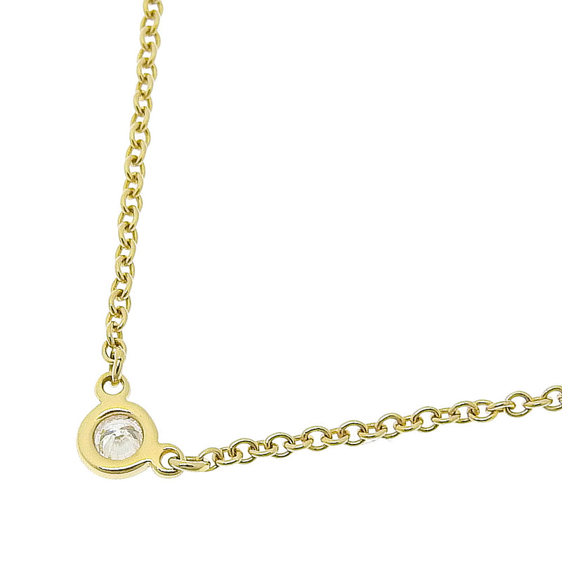 [Tiffany & co.] Tiffany 
 Collier de la cour 
 Elsa Peletti K18 Yellow Gold X Diamond environ 1,9 g par la cour les dames A +