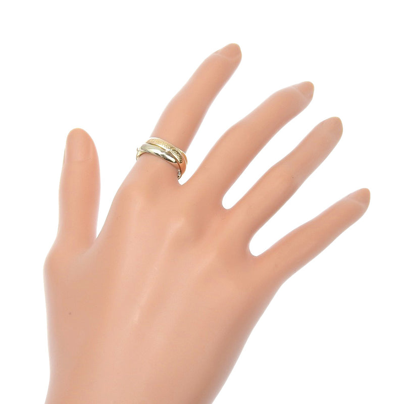 [Cartier] Cartier 
 Trinity Anillo / anillo No. 12 
 Triple 18KOro YG/PG/WG aproximadamente 6.3g Trinity Ladies A-Rank