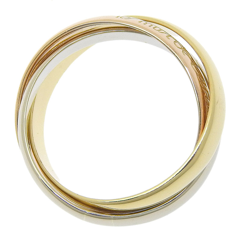 [Cartier] Cartier 
 Trinity No. 12 Ring
 Triple 18KGold YG/PG/WG Approximately 6.3g Trinity Ladies A-Rank