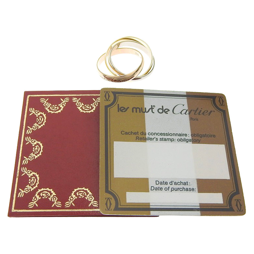 Cartier] Cartier Trinity No. 12 Ring Triple 18KGold YG/PG/WG