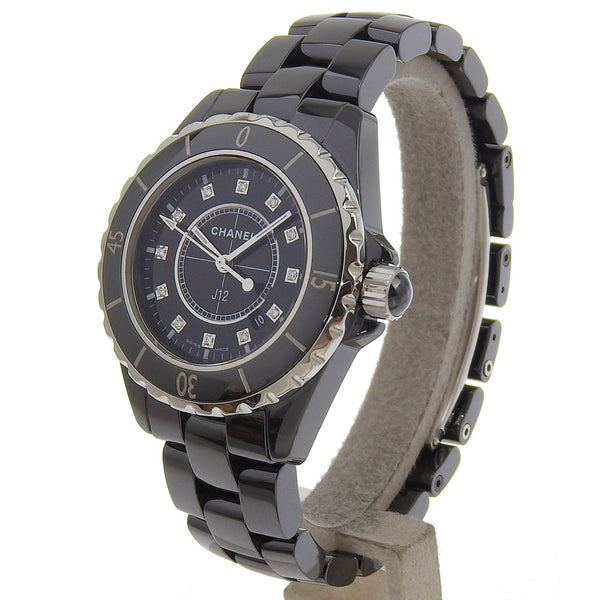 [Chanel] Chanel J12 Watch 12p Diamond H1625 Quartz en céramique Affichage numérique Black Dial J12 Women's A Rank
