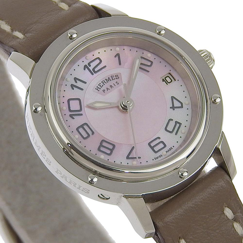 HERMES】エルメス クリッパークラシック 腕時計 CP1.210 ステンレス