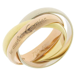 [Cartier] Cartier 
 Trinity No. 9.5 anillo / anillo 
 18KOro YG/PG/WG aproximadamente 7.0 g de Trinity Ladies A-Rank