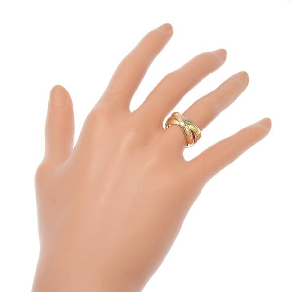 [Cartier] Cartier 
 Trinity No. 9.5 anillo / anillo 
 18KOro YG/PG/WG aproximadamente 7.0 g de Trinity Ladies A-Rank