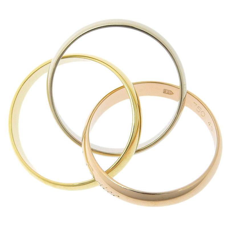 [Cartier] Cartier 
 Trinity No. 9.5 Ring
 18KGold YG/PG/WG Approximately 7.0g TRINITY Ladies A-Rank