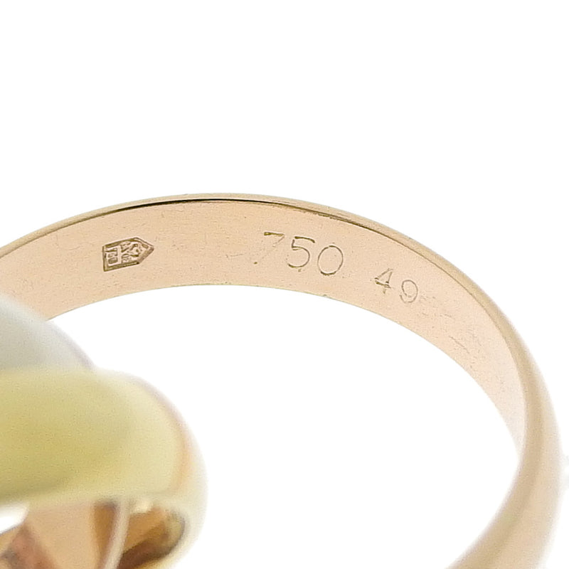 [Cartier] Cartier 
 Trinity No. 9.5 anillo / anillo 
 18KOro YG/PG/WG aproximadamente 7.0 g de Trinity Ladies A-Rank