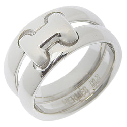 [Hermes] Hermes 
 Olamp 10.5 anillo / anillo 
 Antiguo 18KOro blanco aproximadamente 10.8 g oramp Damas un rango