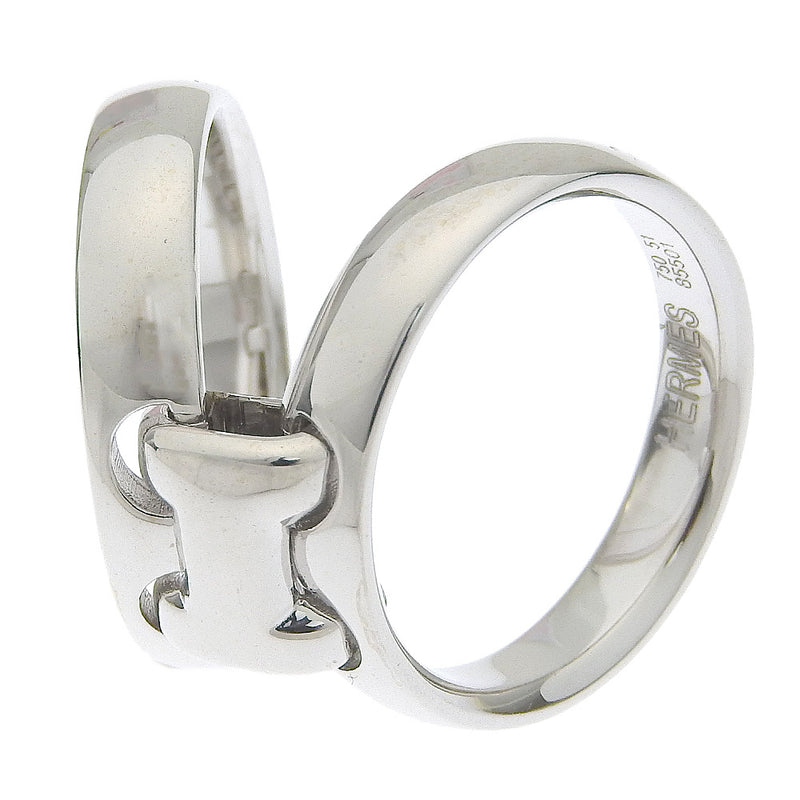 [Hermes] Hermes 
 Olamp 10.5 anillo / anillo 
 Antiguo 18KOro blanco aproximadamente 10.8 g oramp Damas un rango