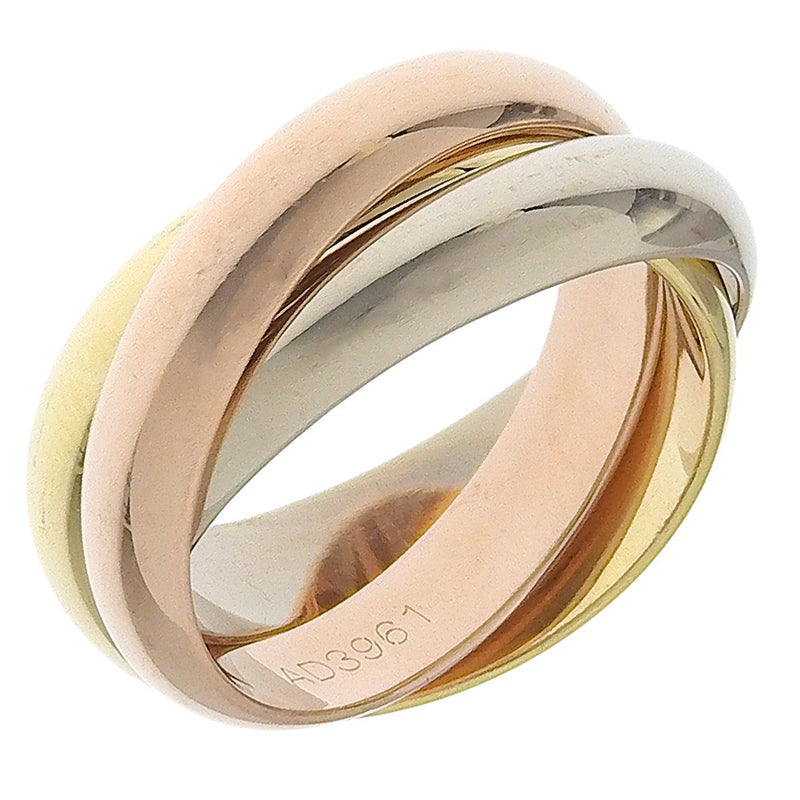 [Cartier] Cartier 
 Trinity No. 8 Ring
 Triple 18KYellow Gold YG/PG/WG Approximately 10.2g TRINITY Ladies A Rank