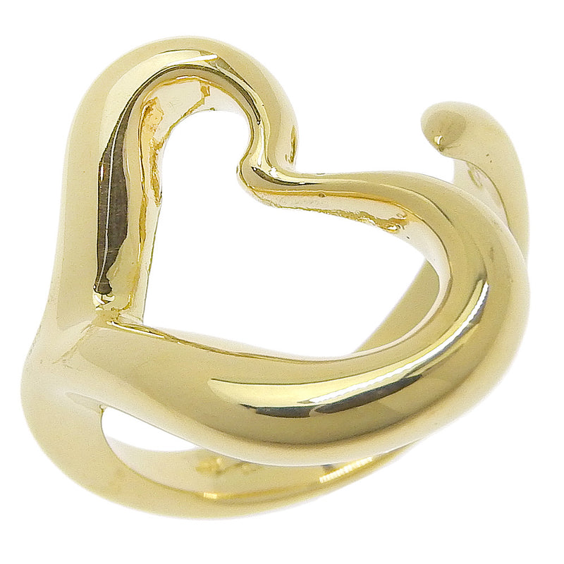 [Tiffany & co.]TIFFANY&Co.
 Corazón abierto No. 9.5 Anillo / anillo 
 Elsa Peletti 18KCorazón de oro amarillo alrededor de 7.8g Corazón abierto Damas A-Rank