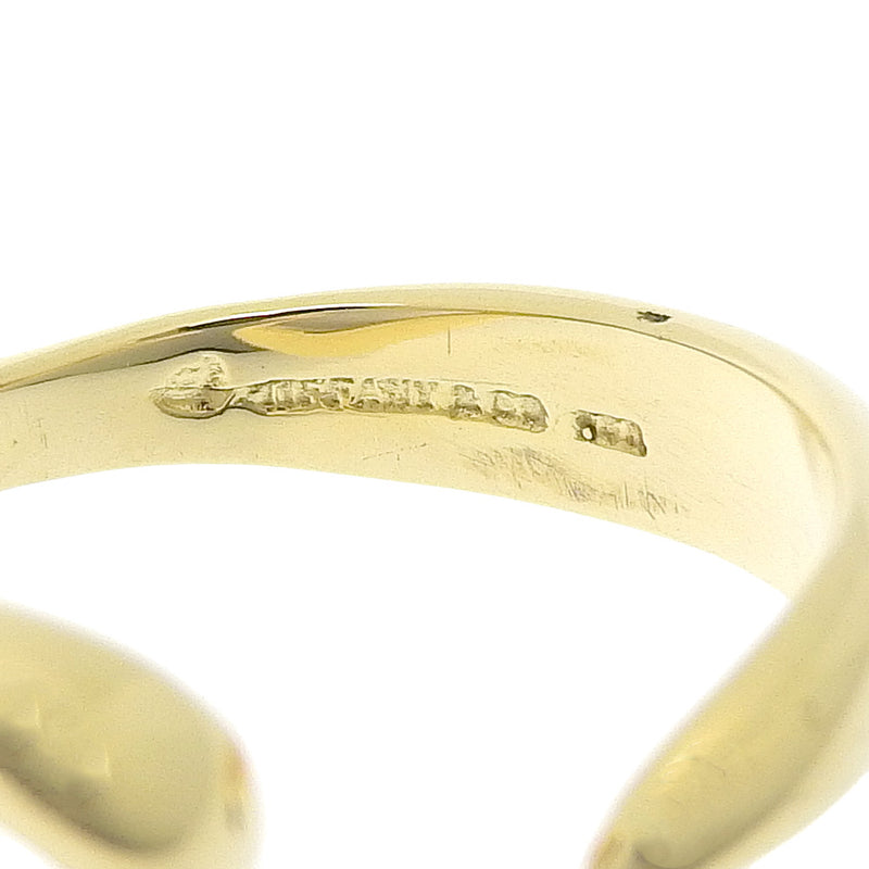 [Tiffany & co.]TIFFANY&Co.
 Open Heart No. 9.5 Ring
 Elsa Peletti 18KYellow Gold Heart about 7.8g Open Heart Ladies A-Rank