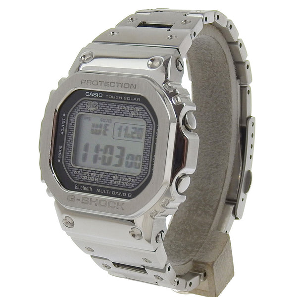 【CASIO】カシオ
 Gショック 腕時計
 フルメタル GMW-B5000D-1JF ステンレススチール ソーラー電波時計 デジタル表示 黒文字盤 G shock メンズA-ランク