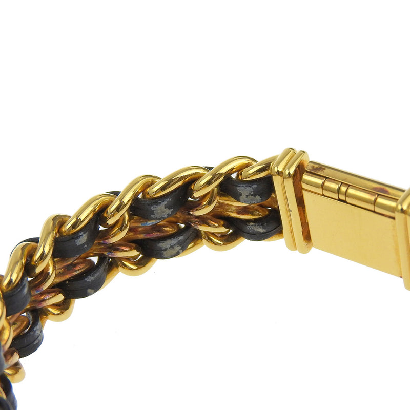 [Chanel] Chanel Premiere l Watch H0001 Gold plaqué x cuir Quartz Affichage analogique Black Dial Premiere l Women's A-Rank