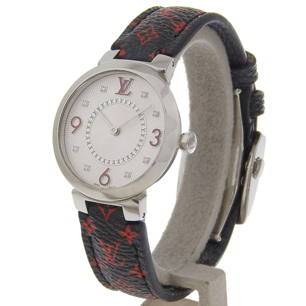 【LOUIS VUITTON】ルイ・ヴィトン タンブールスリム 腕時計
 Q12MGA クオーツ