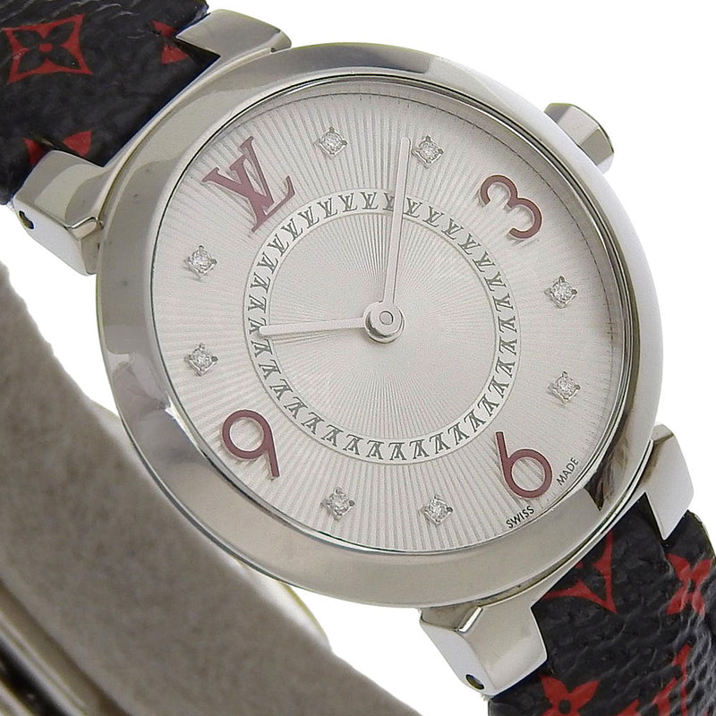 【LOUIS VUITTON】ルイ・ヴィトン タンブールスリム 腕時計
 Q12MGA クオーツ