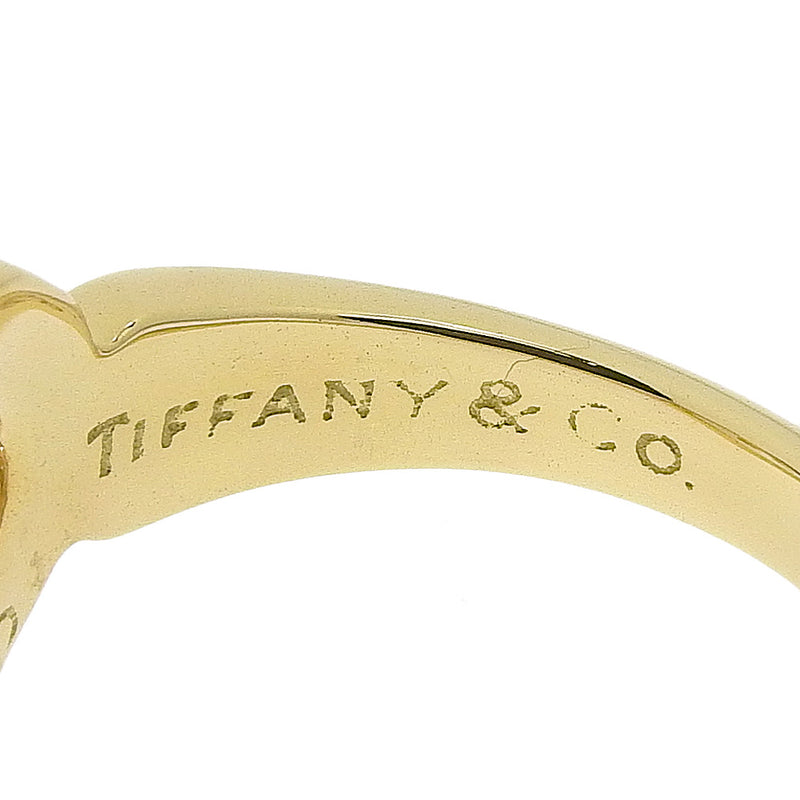 【TIFFANY&Co.】ティファニー
 ハートリボン 7.5号 リング・指輪
 K18イエローゴールド ハート 約5.3g Heart ribbon レディースAランク