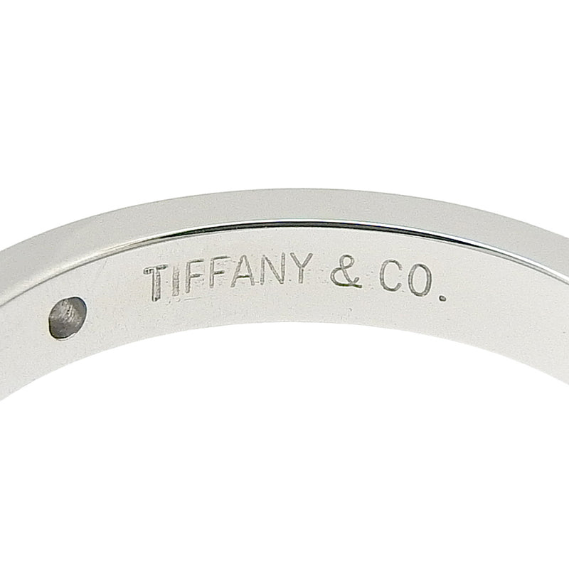 【TIFFANY&Co.】ティファニー
 スタッキング バンドリング 9号 リング・指輪
 エルサ・ペレッティ Pt950プラチナ×ダイヤモンド 約5.1g Stacking band ring レディースAランク