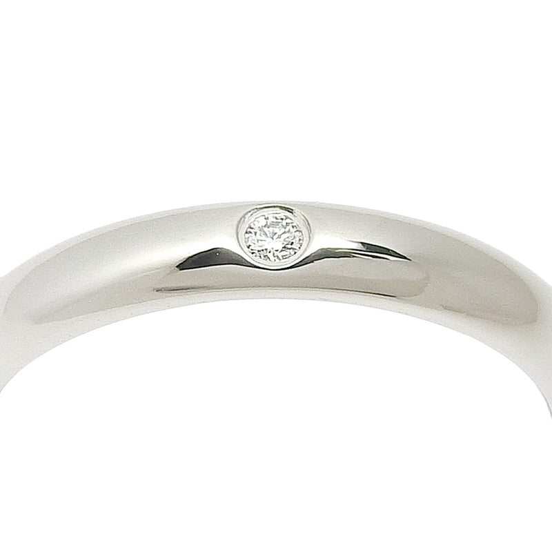 【CARTIER】カルティエ
 ウェディングリング リング・指輪
 ペア2本セット 1Pダイヤ B4057748 Pt950プラチナ  Wedding rings ユニセックスAランク