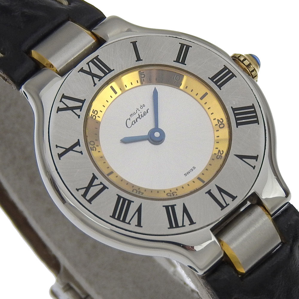 CARTIER】カルティエ マスト21 腕時計 W1007521 ステンレススチール×型
