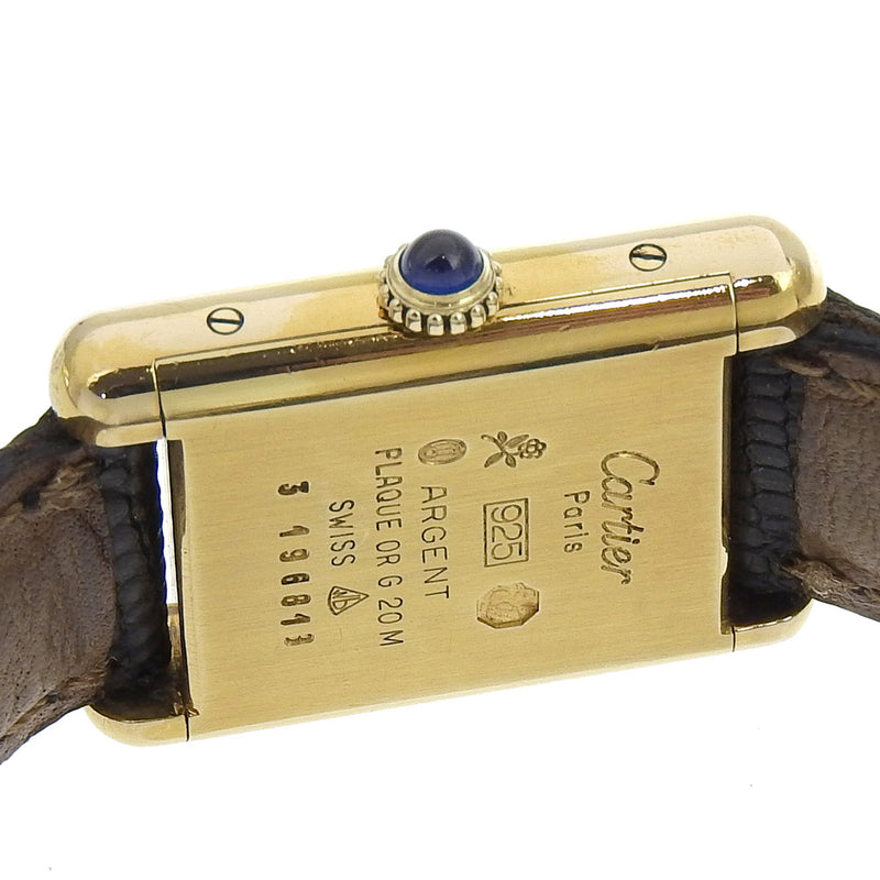 [Cartier] Enveloppant la main de la montre de réservoir de mât cartier