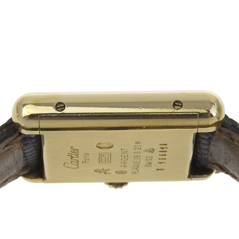[Cartier] Enveloppant la main de la montre de réservoir de mât cartier
