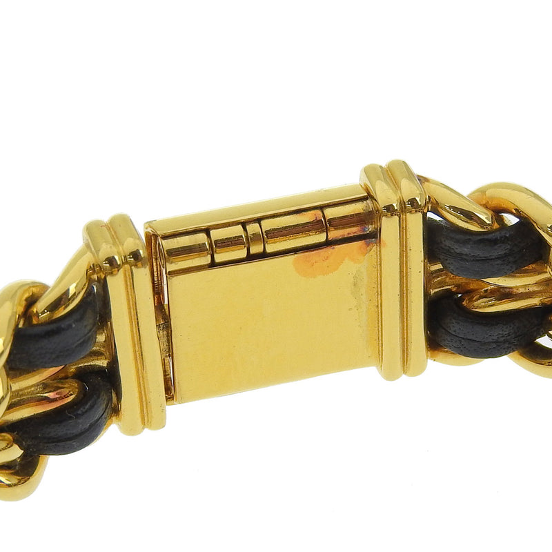 [Chanel] Chanel Premiere l Watch H0001 Gold-plaqué X Cuir en relief L Quartz gravé Affichage analogique Black Dial Premiere l Women's