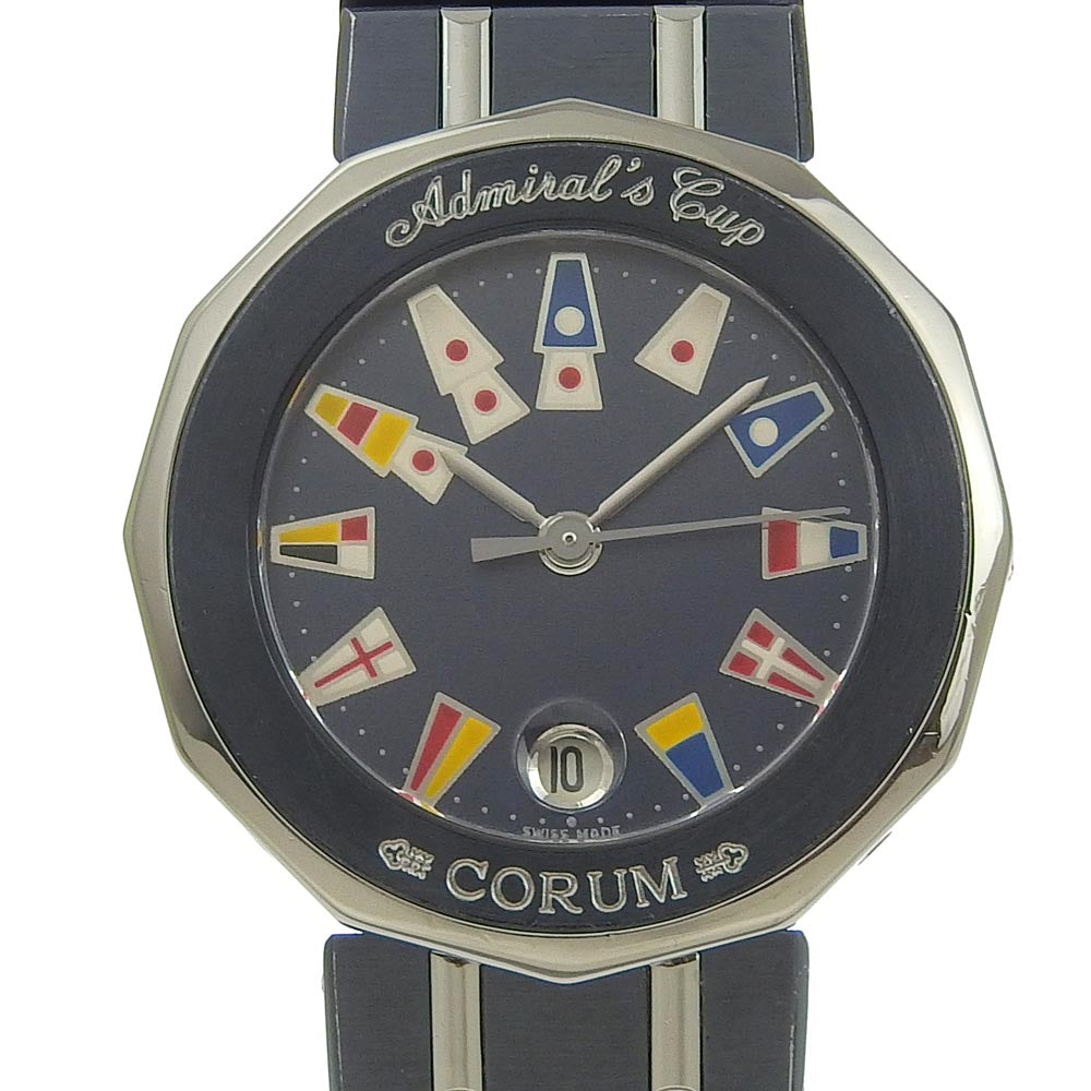 CORUM】コルム アドミラルズカップ 99.810.31.V552 ガンブルー×YG ネイビー クオーツ アナログ表示 メンズ ネイビー –  KYOTO NISHIKINO