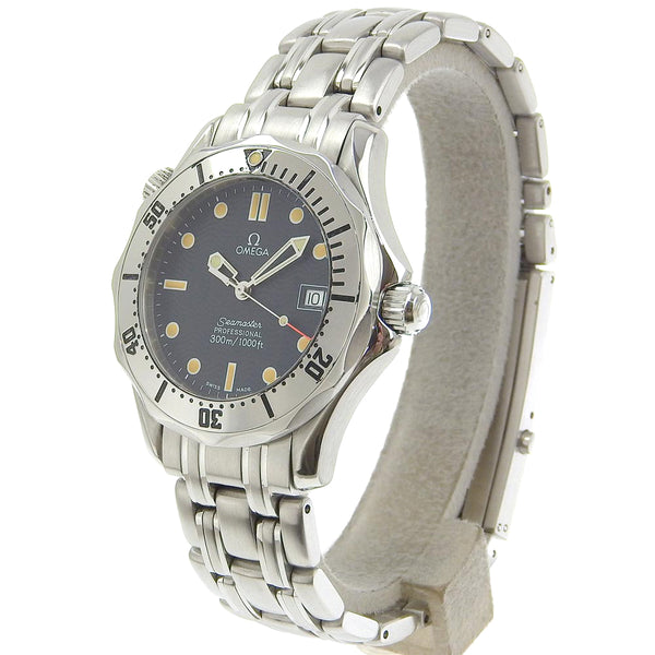 [Omega] Omega 
 Reloj de 300 m Seamaster 
 Profesional 2562.80 Display analógica de cuarzo de acero inoxidable Dial marina de 300 m Boys A-Rank