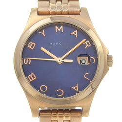 [Marc by Marc Jacobs] Mark Jacobs The Slim Watch MBM3322 스테인리스 스틸 핑크 골드 쿼츠 아날로그 디스플레이 해군 다이얼 The Slim Ladies