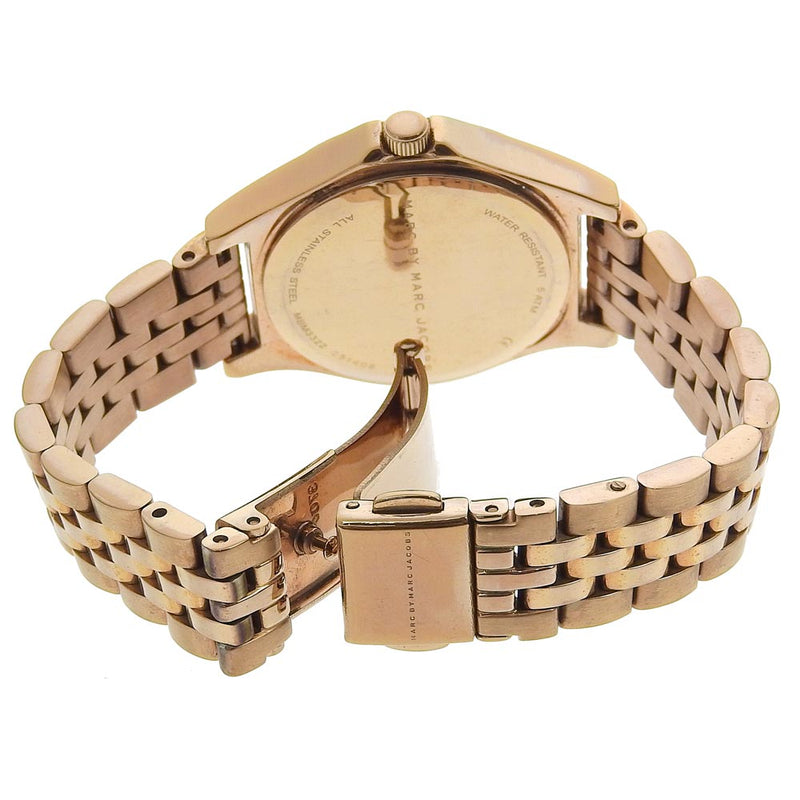 [Marc by Marc Jacobs] Mark Jacobs The Slim Watch MBM3322 스테인리스 스틸 핑크 골드 쿼츠 아날로그 디스플레이 해군 다이얼 The Slim Ladies