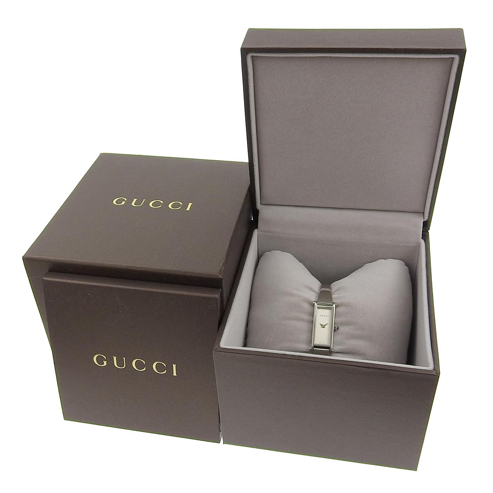 GUCCI Gucci watch 1500L Stainless Steel Silver Quartz Analog Display KYOTO NISHIKINO