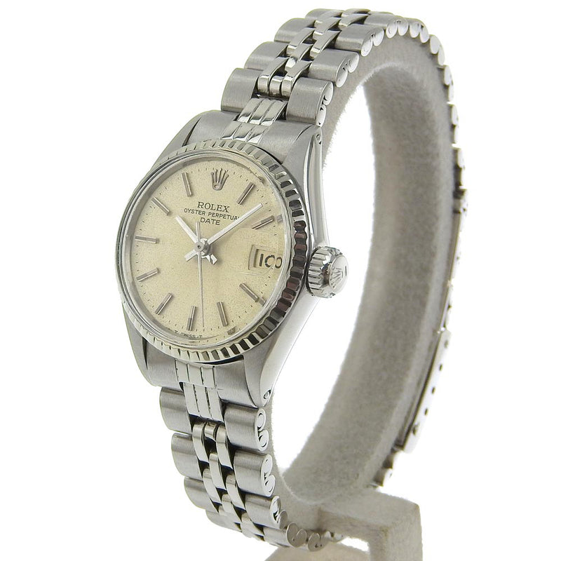 [ROLEX] Rolex 
 Oyster Purpetual Watch 
 Date 6517 Stainless Steel Silver Automatic Silver Dial Oyster Perpetual Ladies