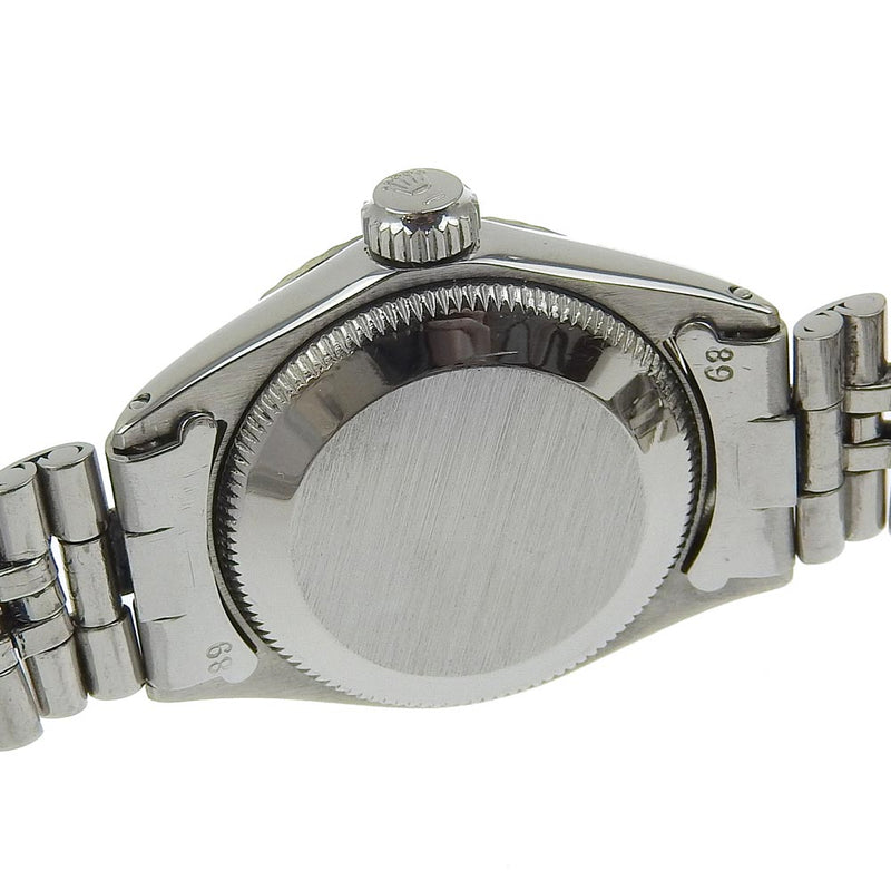 [Rolex] rolex 
 Reloj del propósito de las ostras 
 Fecha 6517 Damas perpetuas de Oyster de plataforma de plata de plata de acero inoxidable