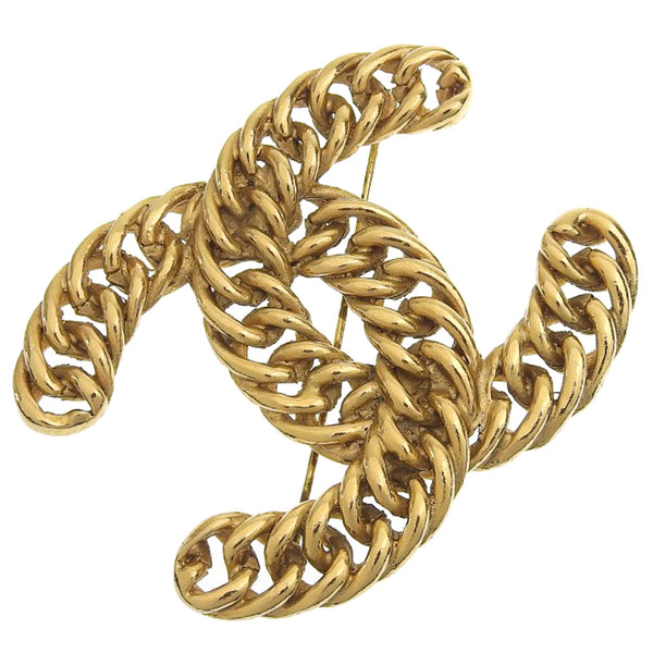 [Chanel] Chanel 
 Broche de cocomar 
 Enchapado de oro en cadena de aproximadamente 43.3 g de Coco Mark Ladies