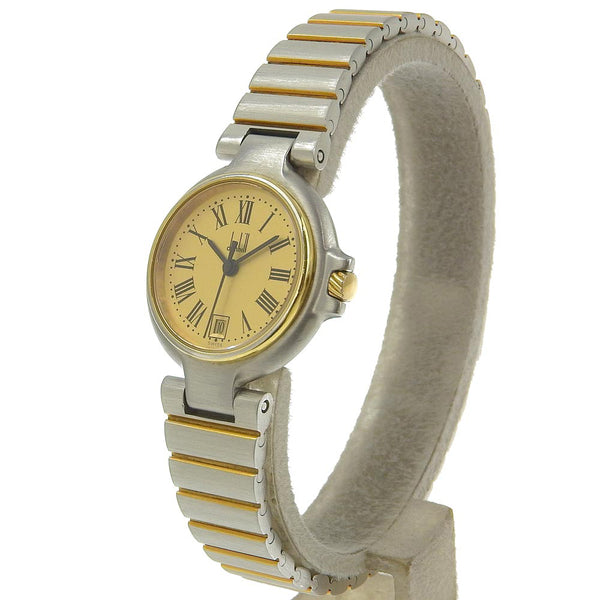 【Dunhill】ダンヒル
 ミレニアム 腕時計
 ステンレススチール クオーツ アナログ表示 ゴールド文字盤 Millennium レディース