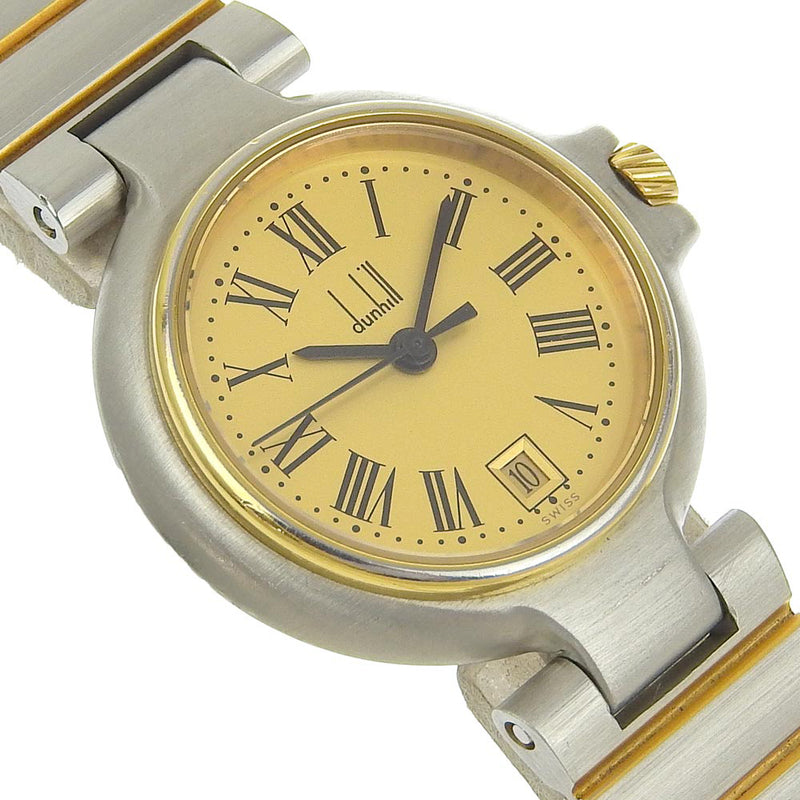 [DUNHILL] Dunhill Millennium Watch Stainless Steel Quartz Analog display Gold dial Millennium Ladies