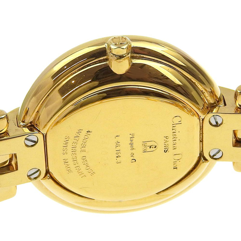 [Dior] Dior 
 Bakira Watch 
 L 46.154.3 Gold Fotatina de oro Gold Quartz Display Black Dial Bakira Damas