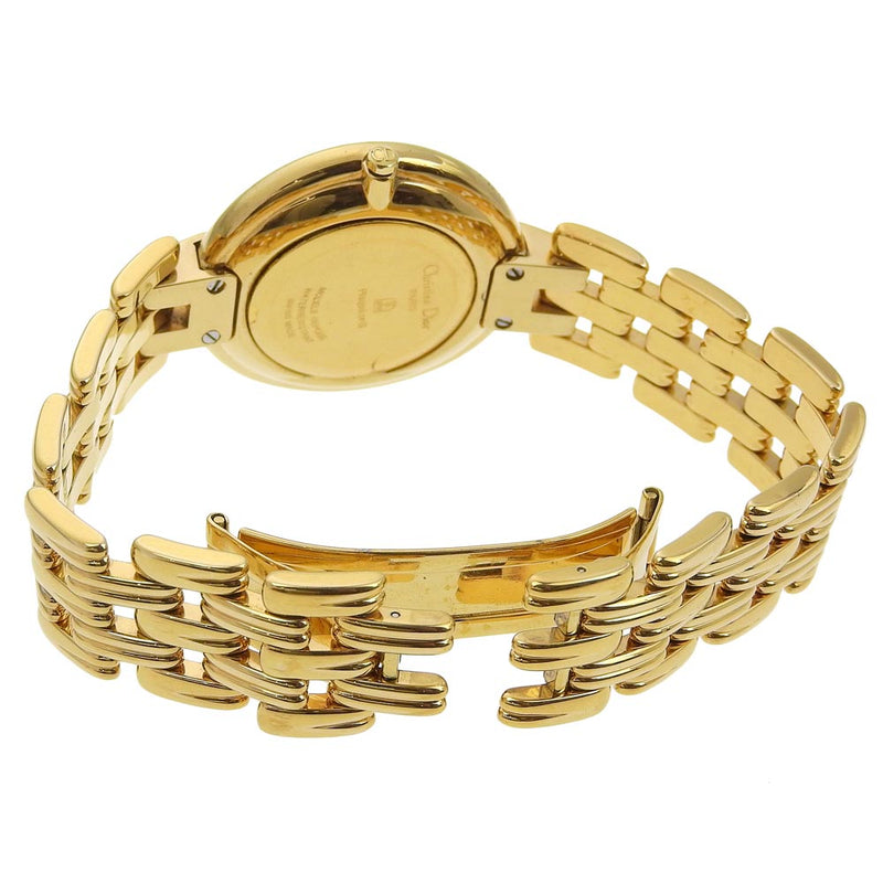[Dior] Dior 
 Bakira Watch 
 47 154-2 chapado en oro de cuarzo de oro pantalla analógica dial negro bakira hombre