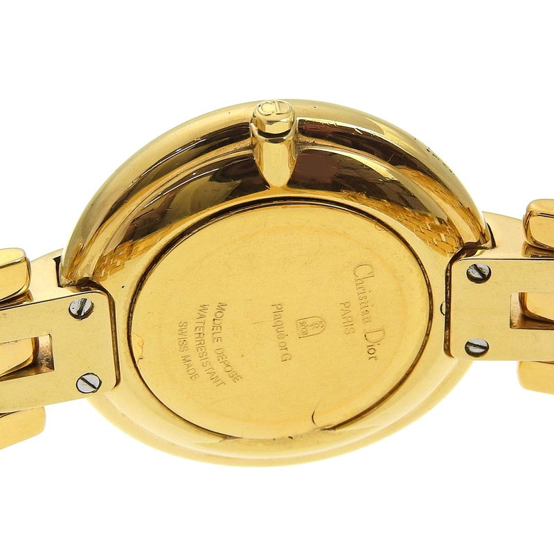 [Dior] Dior 
 Bakira Watch 
 47 154-2 chapado en oro de cuarzo de oro pantalla analógica dial negro bakira hombre