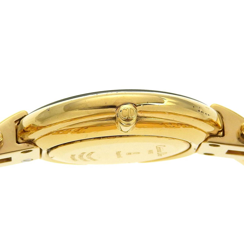 [Dior] Dior 
 Bakira watch 
 47 154-2 Gold plating gold quartz analog display black dial BAKIRA Men's