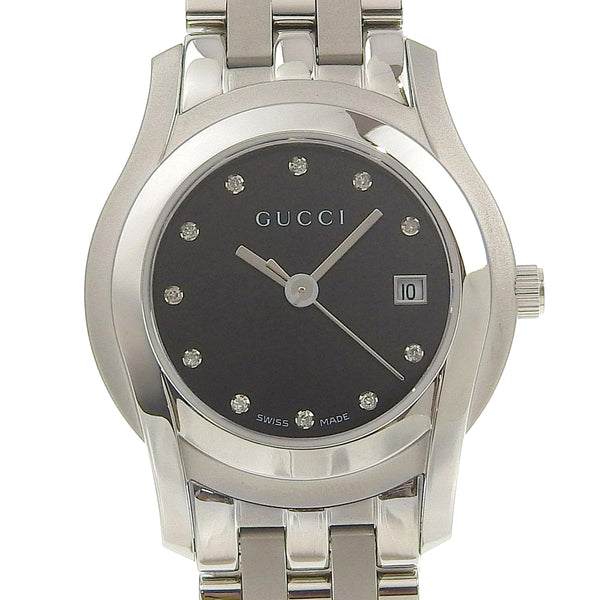 [Gucci] Gucci G -class Watch 11p Diamond 5500L Quartz en acier inoxydable Mada