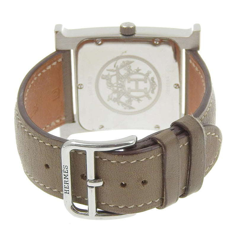 Hermes] Hermes H reloj de reloj HH1.810 acero inoxidable x cuero plat –  KYOTO NISHIKINO