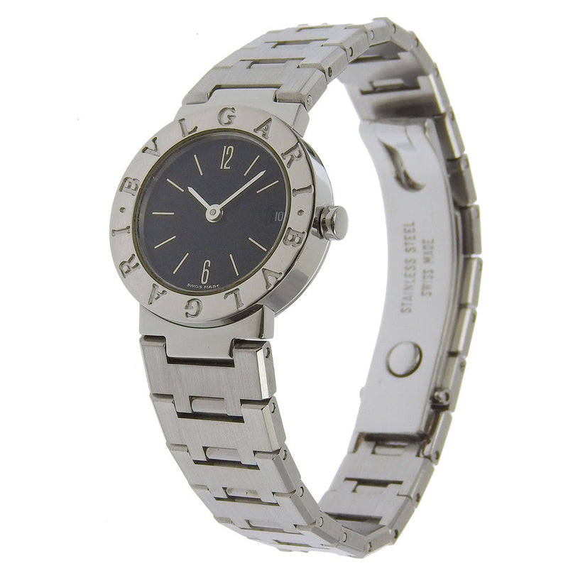 [Bvlgari] Bvlgari Bvlgari Bvlgari BB23SS 시계 스테인레스 스틸 석영 아날로그 디스플레이 블랙 다이얼 BVLGARI BVLGARI 여성