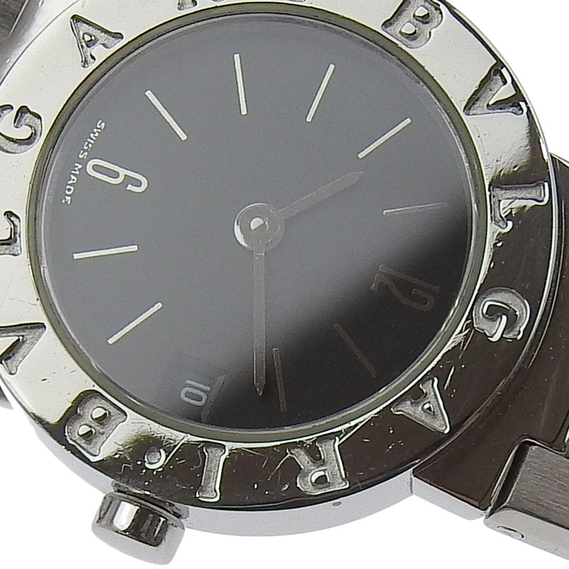 [Bvlgari] Bvlgari Bvlgari Bvlgari BB23SS 시계 스테인레스 스틸 석영 아날로그 디스플레이 블랙 다이얼 BVLGARI BVLGARI 여성