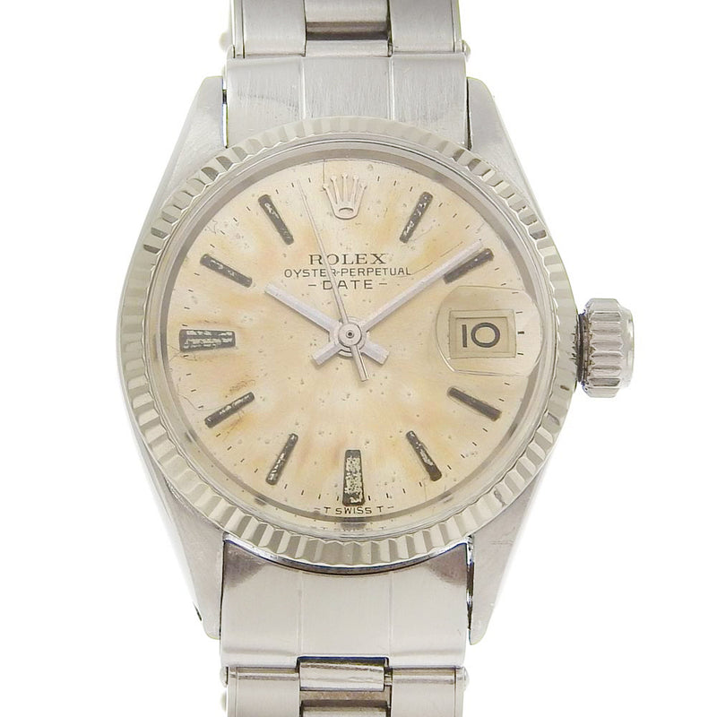 [Rolex] Rolex Oyster Petual Watch Date 10 Cal.1130 6517 acier inoxydable Automatic Silver Codal Oyster Perpetual Ladies B-Rank