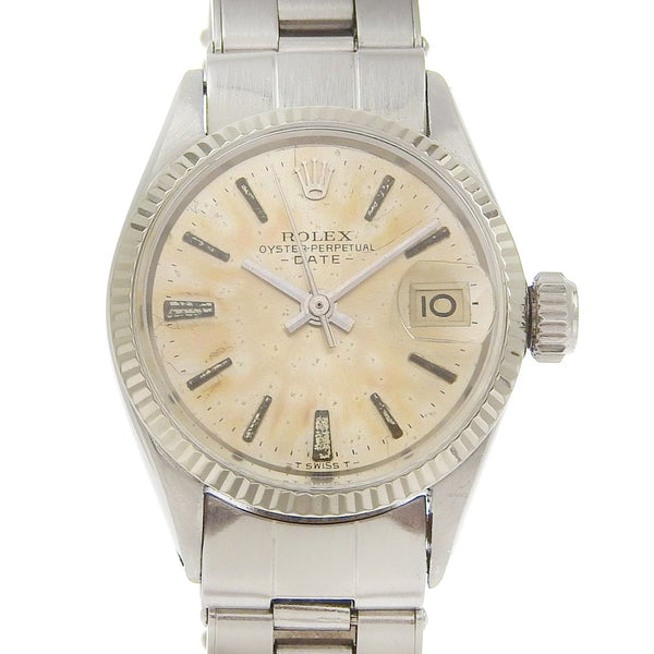 [Rolex] Rolex 
 Montre purecétuelle Oyster 
 Date 10 Série Cal.1130 6517 en acier inoxydable Automatic Calan Silver Oyster Perpetual Ladies B-Rank